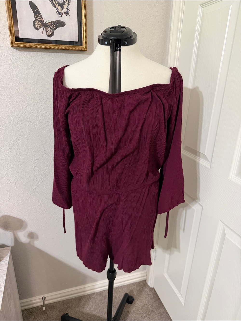 Ambiance Ribbed Knit Top in Burgundy